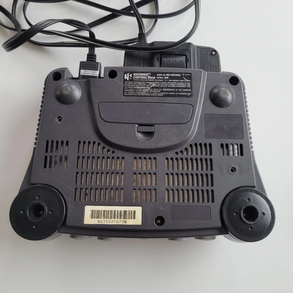 Nintendo Console with Gray Controllers